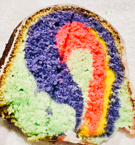 Rainbow Pound Cake